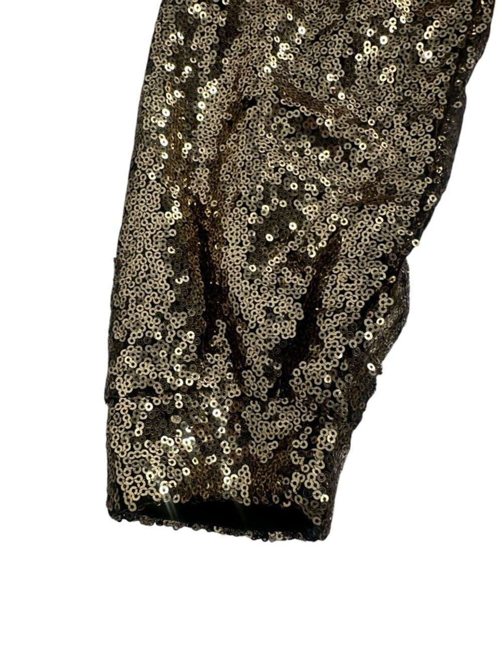 Boutique Style Women’s Gold Sequin Romper Large Long Sleeve New Years Eve Party - Picture 10 of 13